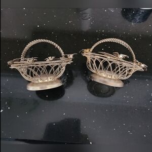 Vintage gold baskets